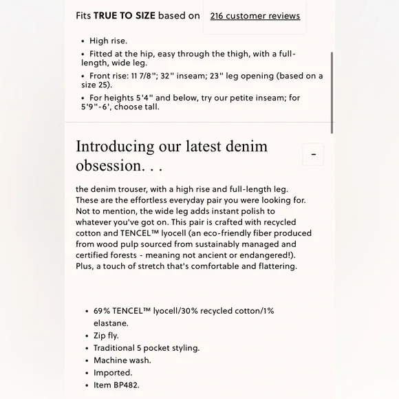 J.Crew Denim Trouser - Picture 3 of 3